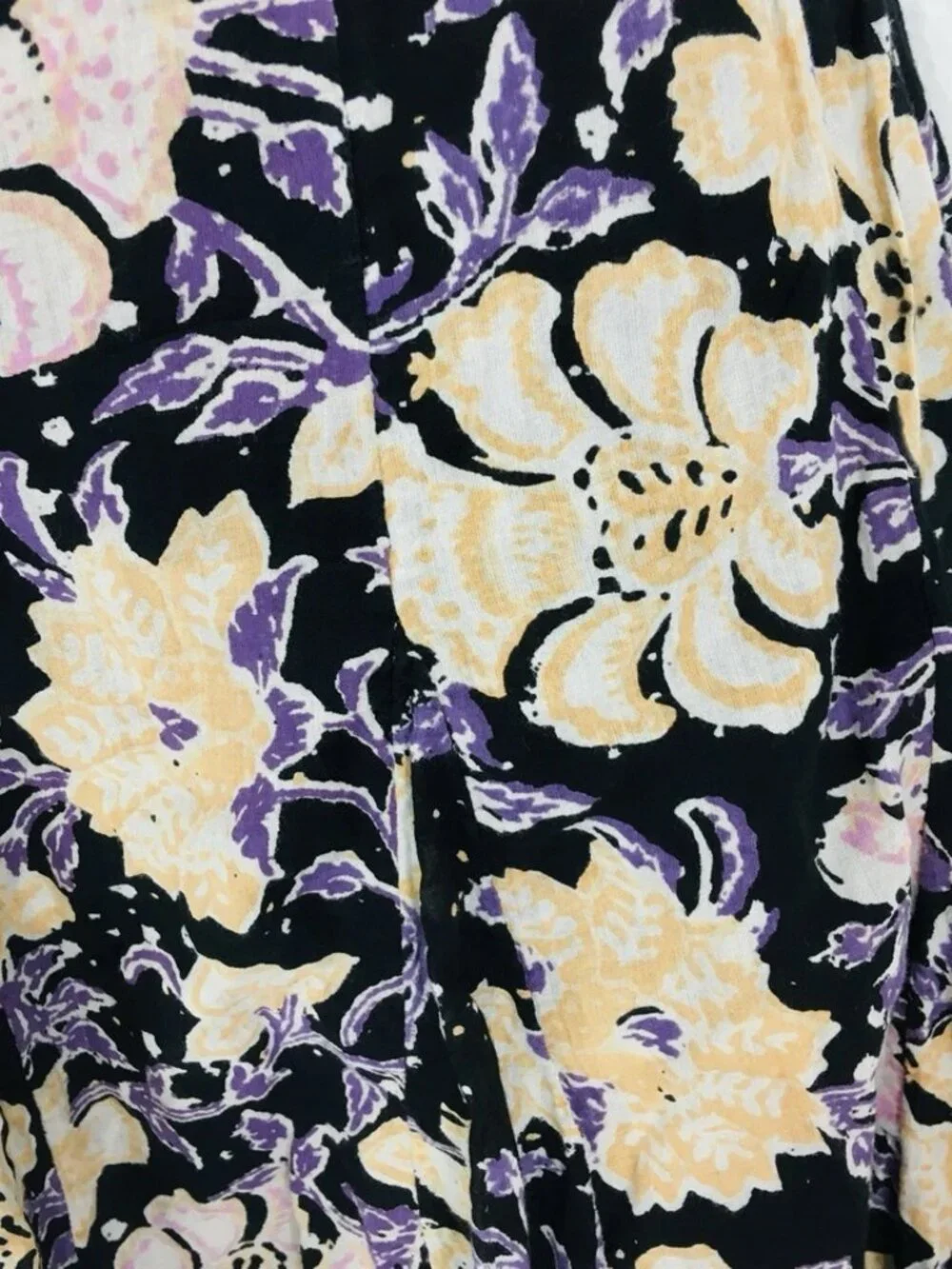 Free People Sz 8 End of the Island Floral Godet Mini Skirt Cotton Boho Cottage